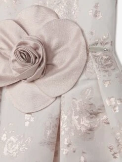 Girls Jacquard Occasion Dress In Gold 8 Girls Jacquard Occasion Dress In Gold -Monna Clothing Shop MAMA3015 GOLD 3