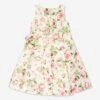 Girls Flower Dress In White -Monna Clothing Shop MAMALUMA 417080 1