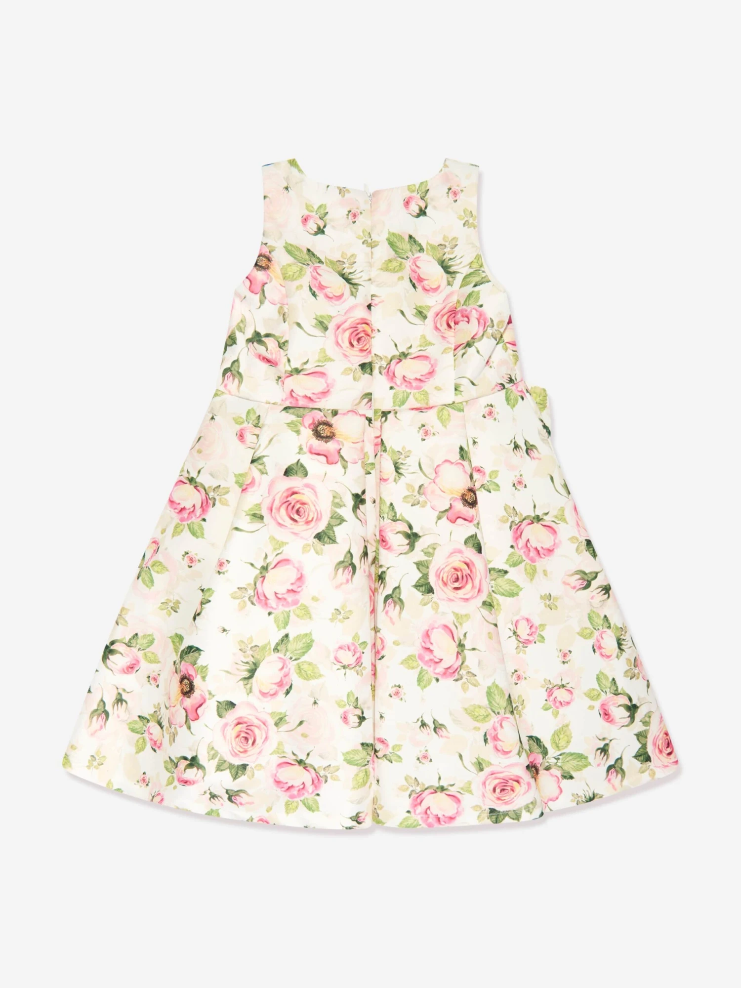 Girls Flower Dress In White 4 Girls Flower Dress In White - Image 2