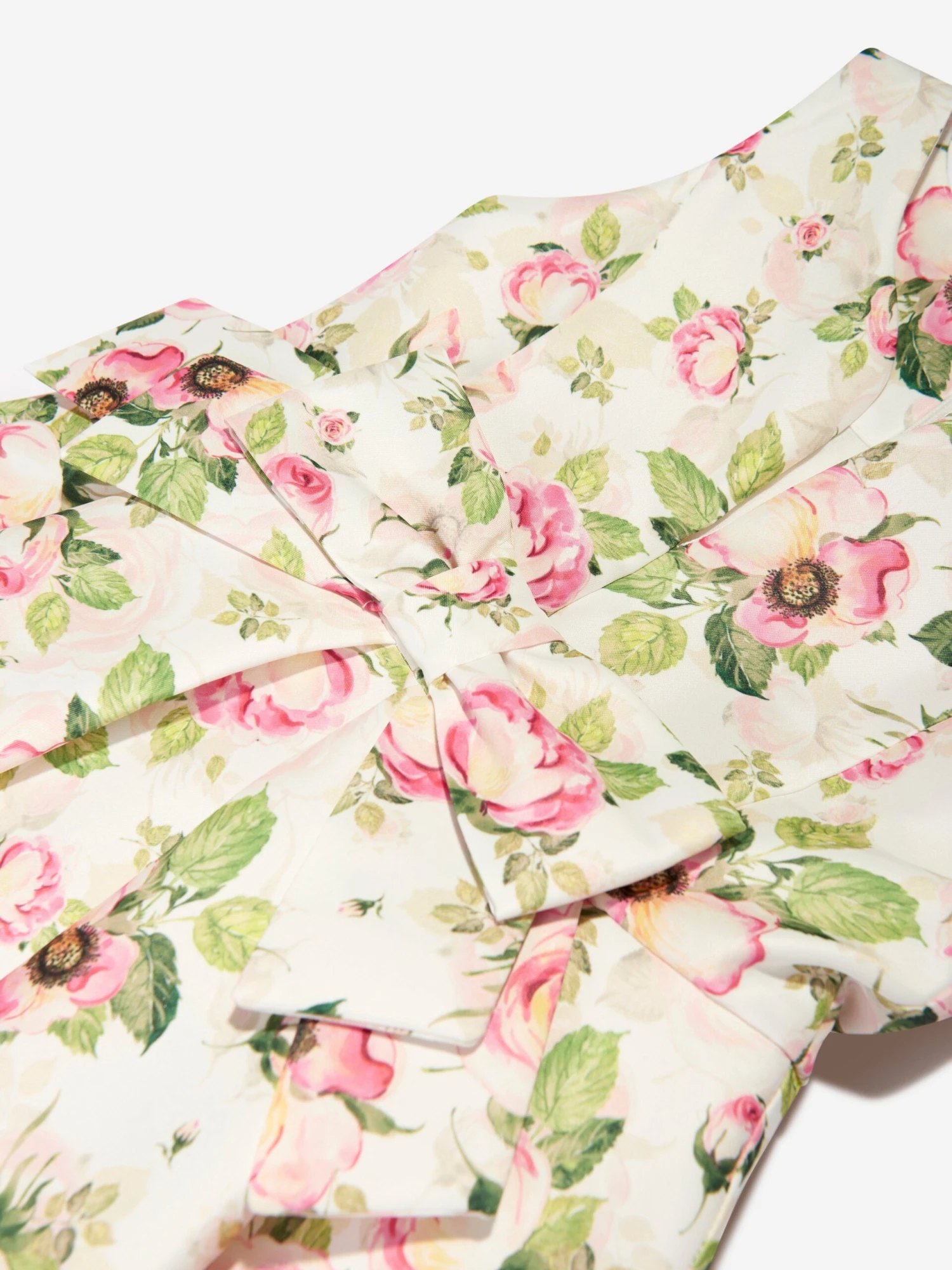 Girls Flower Dress In White 5 Girls Flower Dress In White - Image 3