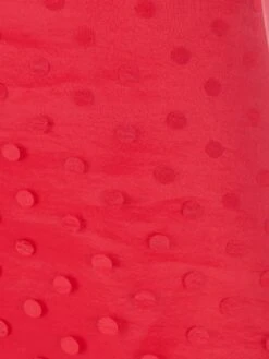 Girls Bow Detailed Organza Polka Dot Dress In Red 10 Girls Bow Detailed Organza Polka Dot Dress In Red -Monna Clothing Shop MAMS4015 RED 3