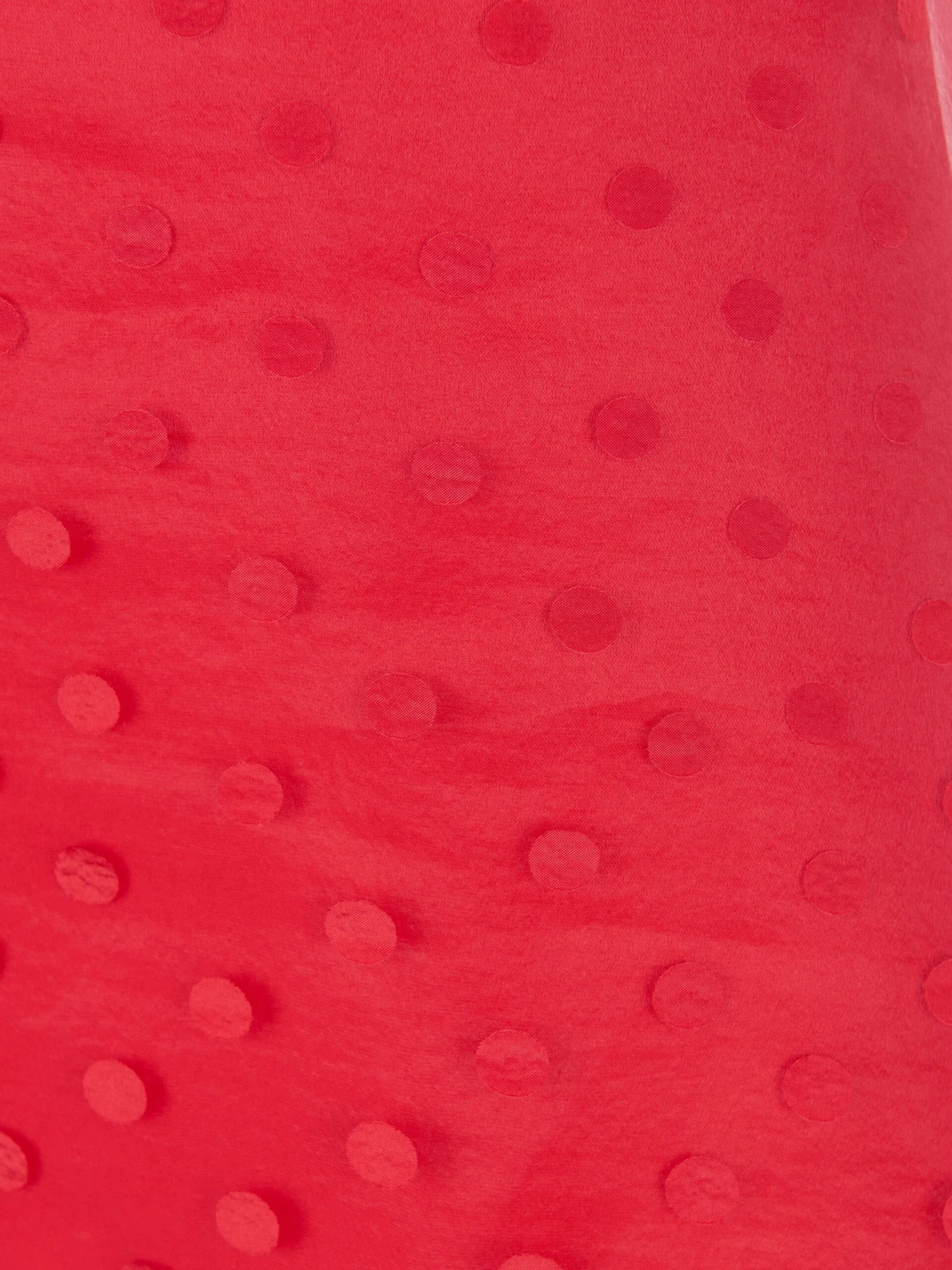 Girls Bow Detailed Organza Polka Dot Dress In Red 6 Girls Bow Detailed Organza Polka Dot Dress In Red - Image 4