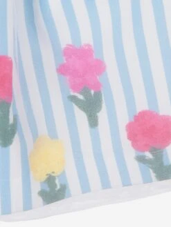 Girls Organza Layered Flower Dress In Blue -Monna Clothing Shop MAMS4019 BLUE 4