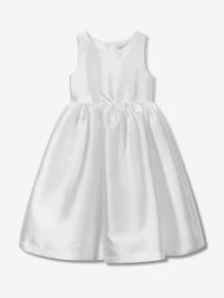 Girls Flared Special Occasiom Dress With Bolero In White -Monna Clothing Shop MAMS4026 WHITE 2