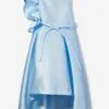 Girls Large Bow Occasion Dress In Blue 1 Girls Large Bow Occasion Dress In Blue -Monna Clothing Shop MAMS4027 BLUE 1