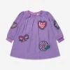 Marc Jacobs Girls Badge Print Dress In Purple -Monna Clothing Shop MARA3015 919 1