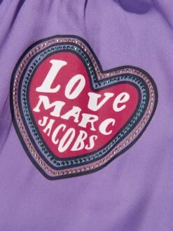 Marc Jacobs Girls Badge Print Dress In Purple -Monna Clothing Shop MARA3015 919 3