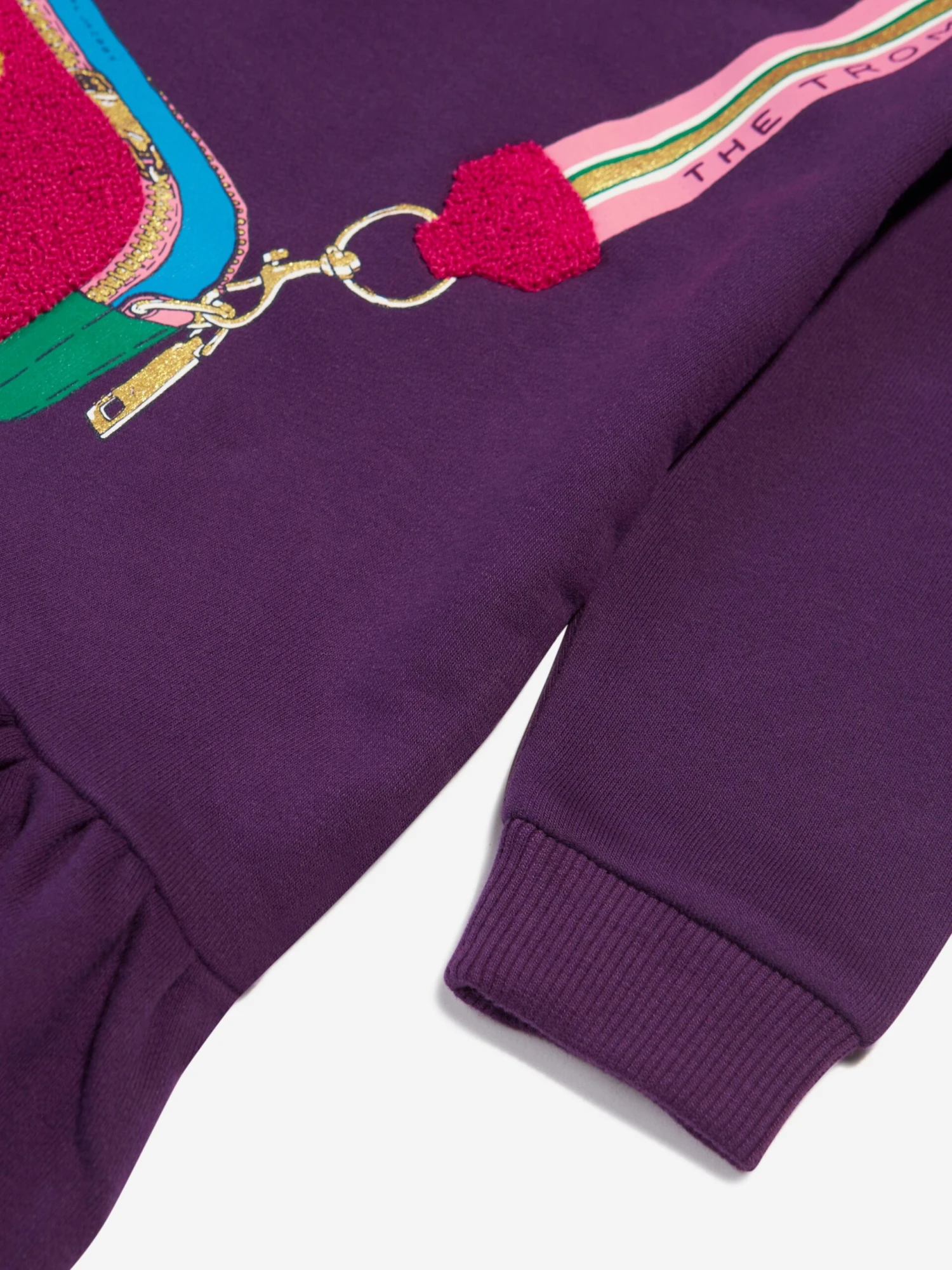 Marc Jacobs Girls Hooded Sweater Dress In Purple 7 Marc Jacobs Girls Hooded Sweater Dress In Purple - Image 5