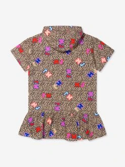 Marc Jacobs Girls Cheetah Print Hooded Sweater Dress -Monna Clothing Shop MARCJACOBS U67326 2