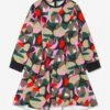 Girls Long Sleeve Patterned Dress