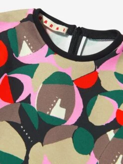 Girls Long Sleeve Patterned Dress 8 Girls Long Sleeve Patterned Dress -Monna Clothing Shop MARNI C23573 3