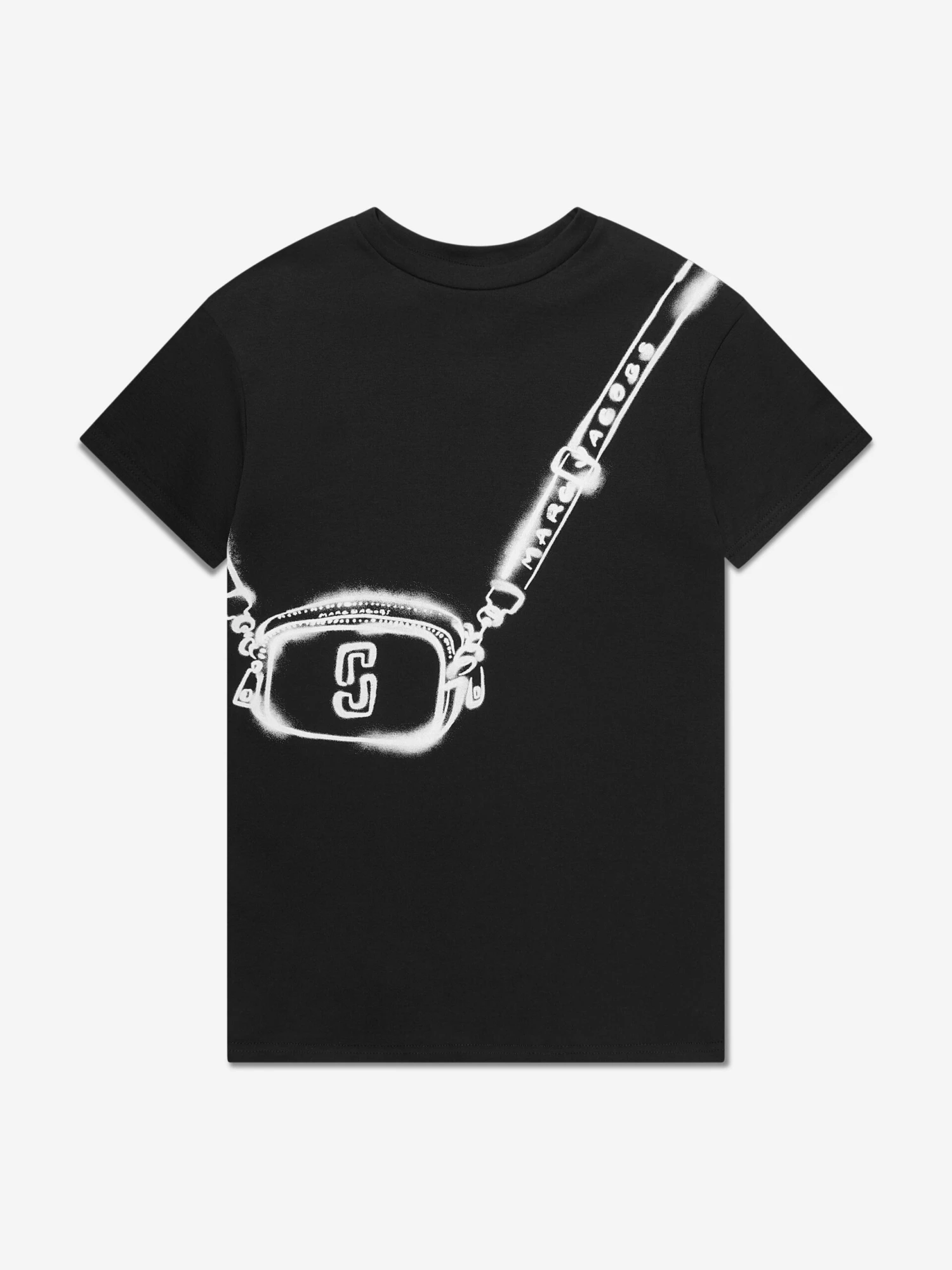 Marc Jacobs Girls Snapshot Bag T-Shirt Dress In Black 3 Marc Jacobs Girls Snapshot Bag T-Shirt Dress In Black
