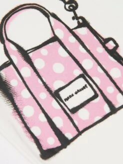 Marc Jacobs Girls Snapshot Bag T-Shirt Dress In Ivory -Monna Clothing Shop MARS4029 IVORY 3