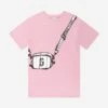 Marc Jacobs Girls Snapshot Bag T-Shirt Dress In Pink 2 Marc Jacobs Girls Snapshot Bag T-Shirt Dress In Pink -Monna Clothing Shop MARS4030 PINK WASHED PINK 1