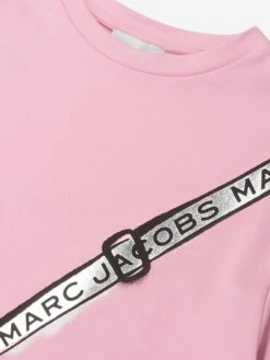 Marc Jacobs Girls Snapshot Bag T-Shirt Dress In Pink -Monna Clothing Shop MARS4030 PINK WASHED PINK 3