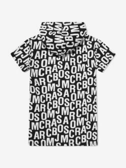 Marc Jacobs Girls Hooded Sweater Dress In Black -Monna Clothing Shop MARS4046 BLACK 2