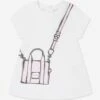Marc Jacobs Baby Girls Snapshot Bag Dress In Ivory -Monna Clothing Shop MARS4052 IVORY 1