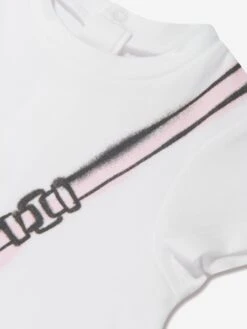 Marc Jacobs Baby Girls Snapshot Bag Dress In Ivory -Monna Clothing Shop MARS4052 IVORY 4