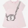 Marc Jacobs Baby Girls Snapshot Bag Dress In Pink -Monna Clothing Shop MARS4053 PINK 1