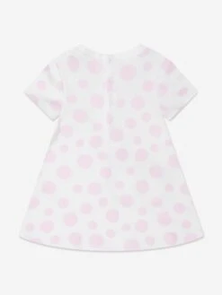 Marc Jacobs Baby Girls Spotted Bag Print Dress In Ivory -Monna Clothing Shop MARS4054 IVORY 2