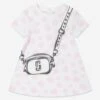 Marc Jacobs Baby Girls Spotted Bag Print Dress In Ivory -Monna Clothing Shop MARS4054 IVORY 1