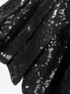 Marc Jacobs Girls Sequinned Occasion Dress In Black -Monna Clothing Shop MARS4082 BLACK 4