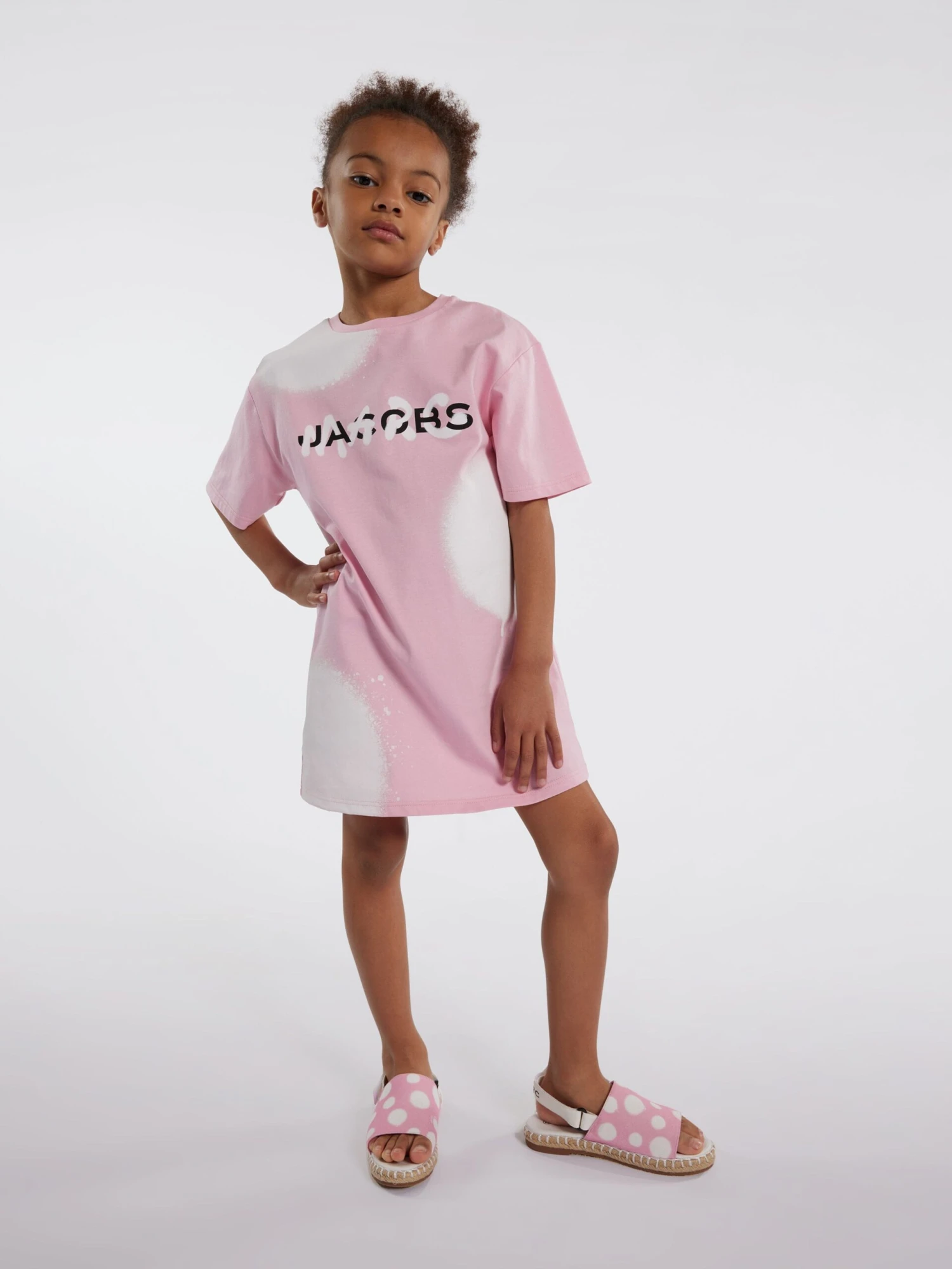 Marc Jacobs Girls Spray Spots T-Shirt Dress In Pink 8 Marc Jacobs Girls Spray Spots T-Shirt Dress In Pink - Image 6