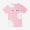 Marc Jacobs Girls Spray Spots T-Shirt Dress In Pink -Monna Clothing Shop MARS4085 PINK WASHED PINK 1
