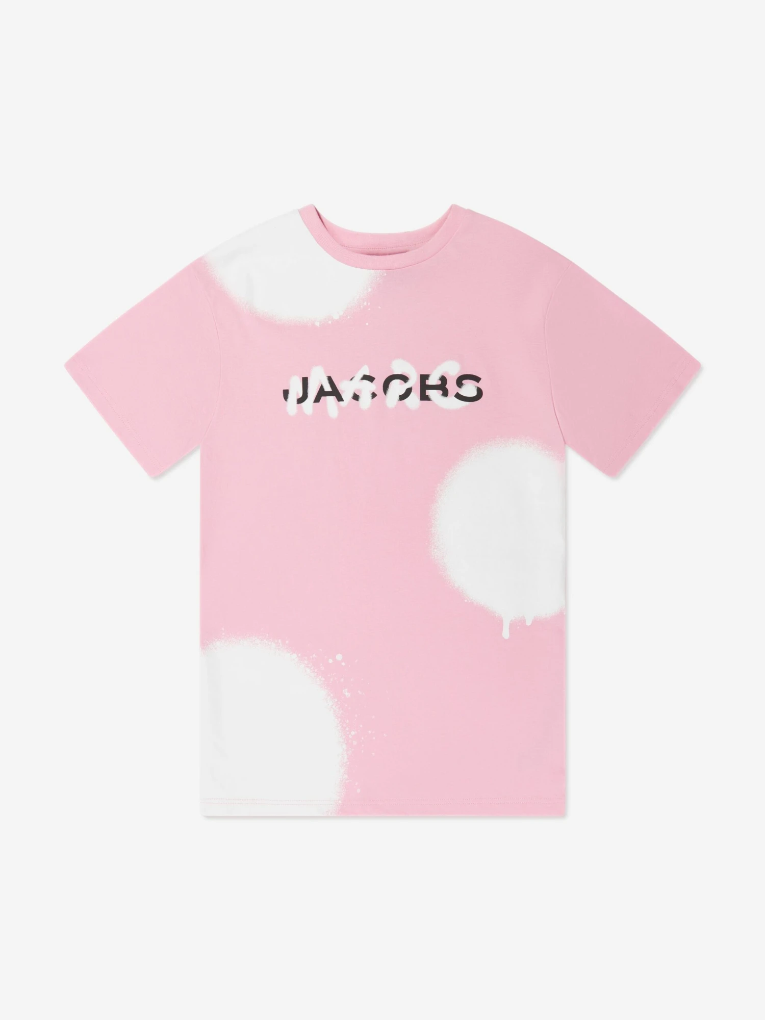 Marc Jacobs Girls Spray Spots T-Shirt Dress In Pink 3 Marc Jacobs Girls Spray Spots T-Shirt Dress In Pink