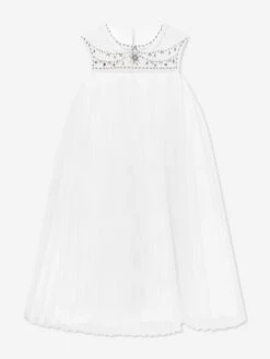 Marchesa Girls Jewel Embellished Tulle Occasion Dress In Ivory