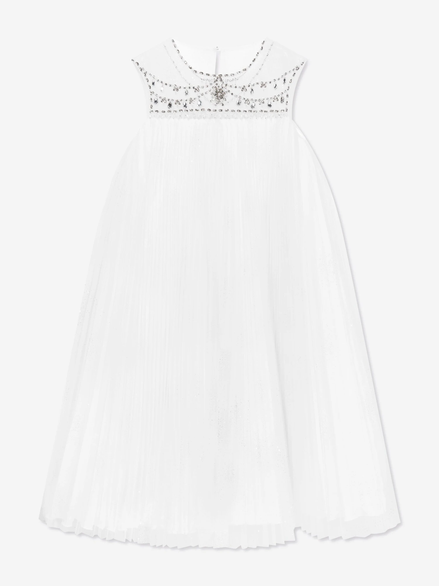 Marchesa Girls Jewel Embellished Tulle Occasion Dress In Ivory 3 Marchesa Girls Jewel Embellished Tulle Occasion Dress In Ivory
