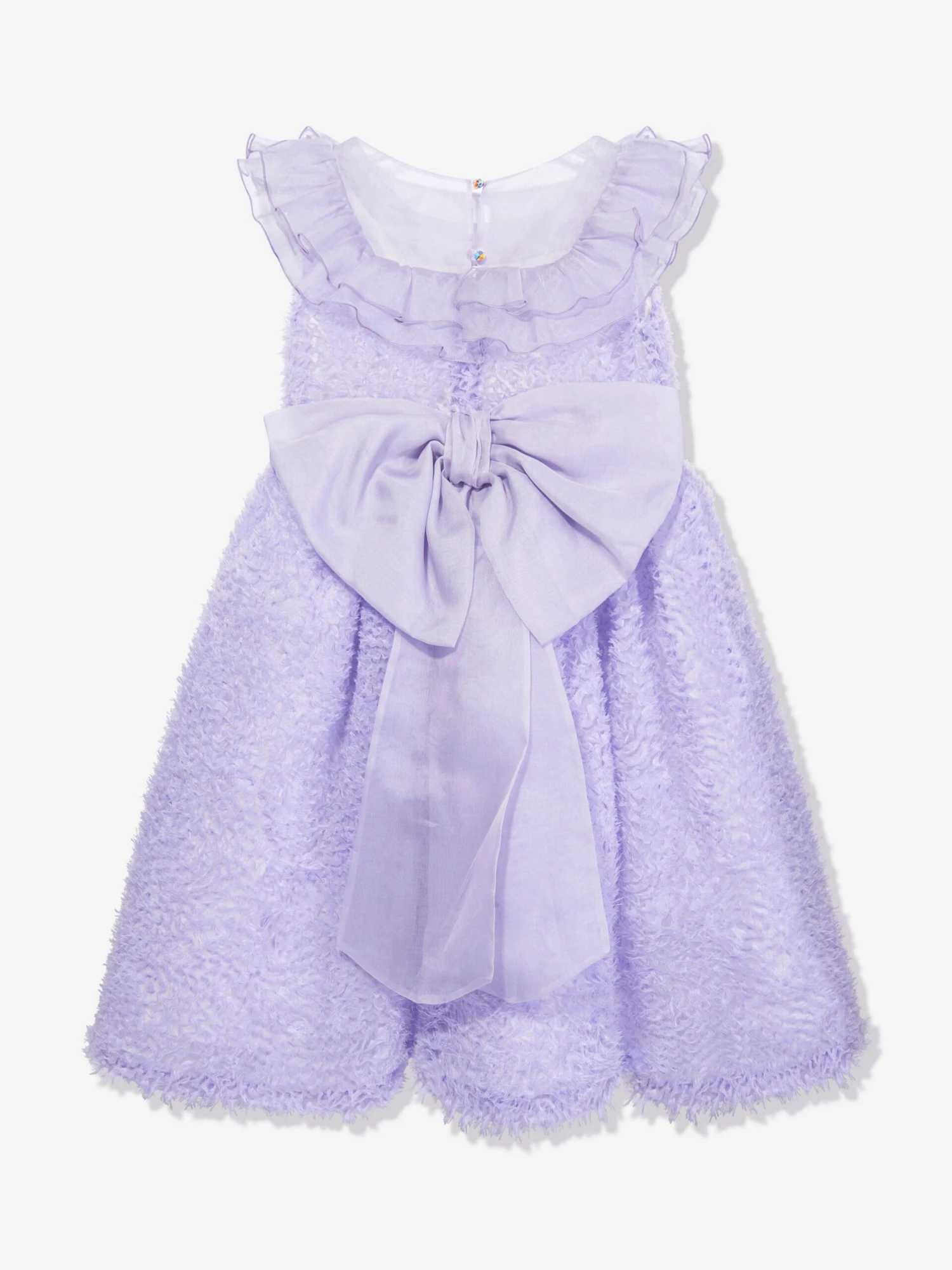 Marchesa Girls Silk Georgette Occasion Dress In Purple 5 Marchesa Girls Silk Georgette Occasion Dress In Purple - Image 3