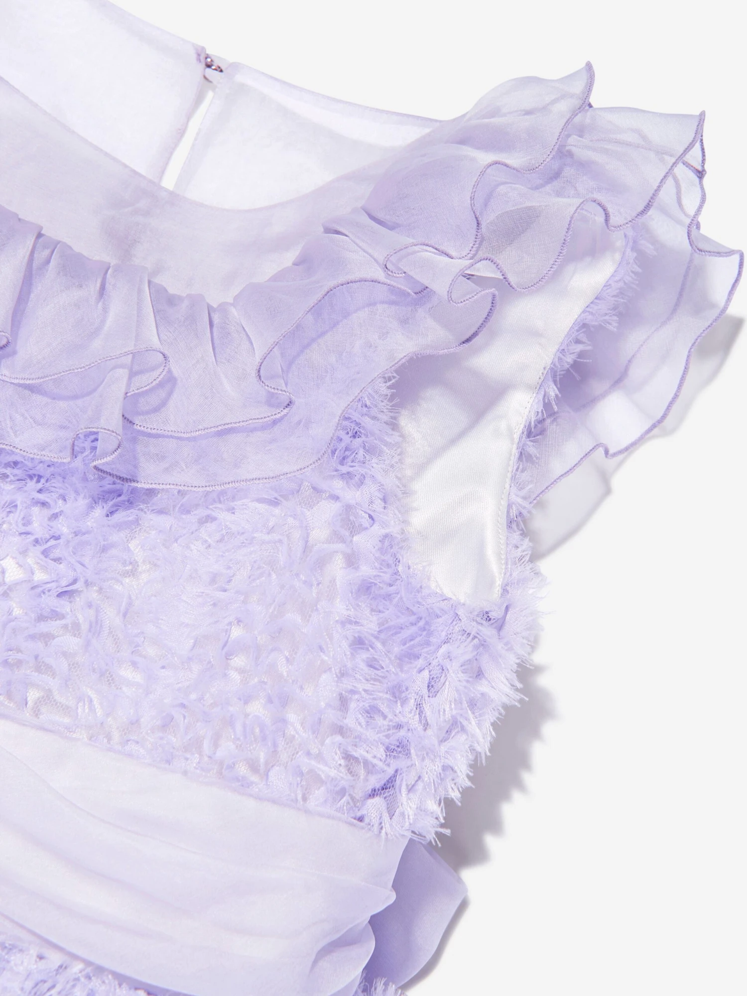 Marchesa Girls Silk Georgette Occasion Dress In Purple 6 Marchesa Girls Silk Georgette Occasion Dress In Purple - Image 4