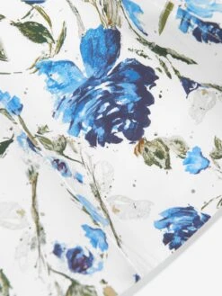 Marchesa Girls Floral Print Dress In Blue -Monna Clothing Shop MCHS4004 BLUE 4