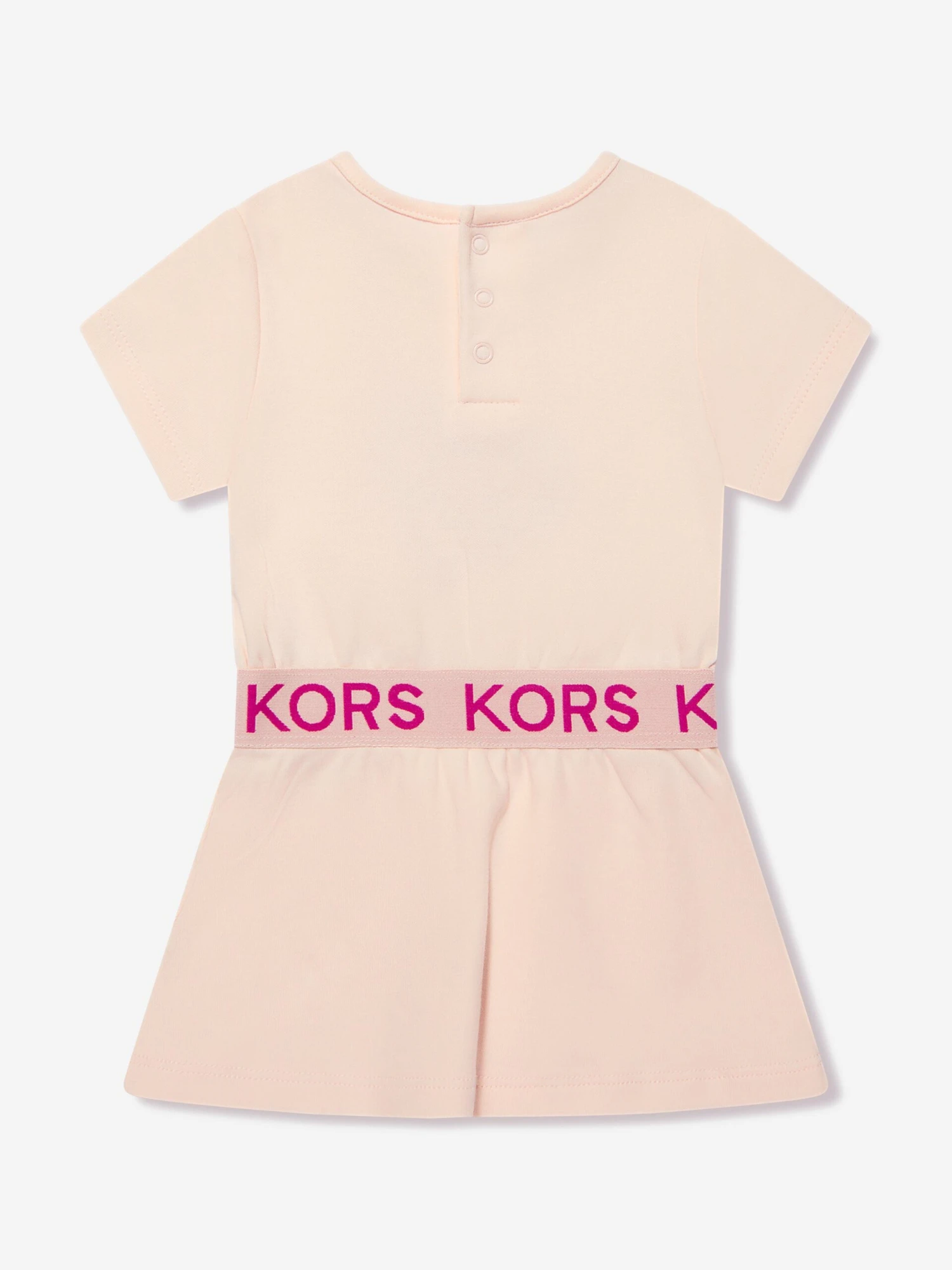 Michael Kors Baby Girls Logo Dress With Knickers In Pink 5 Michael Kors Baby Girls Logo Dress With Knickers In Pink - Image 3