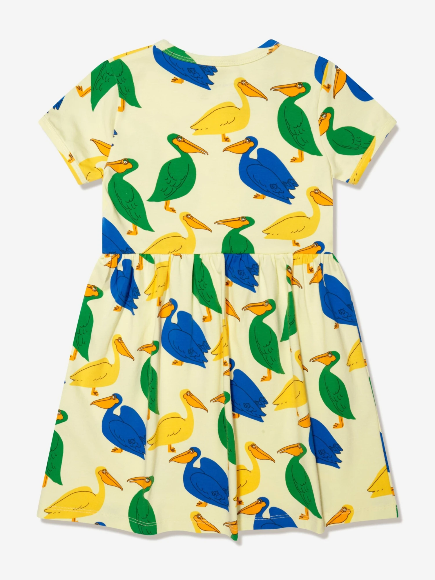 Mini Rodini Girls Pelican Dress In Yellow 4 Mini Rodini Girls Pelican Dress In Yellow - Image 2