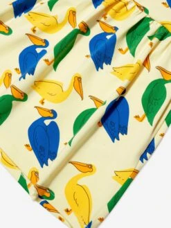 Mini Rodini Girls Pelican Dress In Yellow 8 Mini Rodini Girls Pelican Dress In Yellow -Monna Clothing Shop MINA3070 YELLOW 3