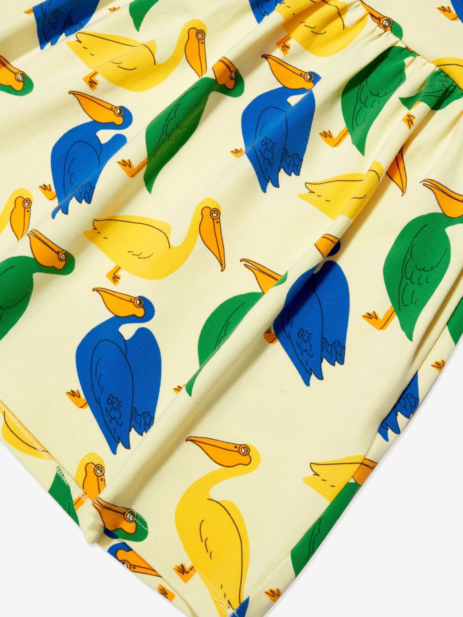 Mini Rodini Girls Pelican Dress In Yellow 5 Mini Rodini Girls Pelican Dress In Yellow - Image 3