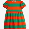 Mini Rodini Girls Striped Dress In Multicolour -Monna Clothing Shop MINA4017 MULTICOLOURED 1