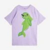 Mini Rodini Girls Dolphin Print Dress In Purple 2 Mini Rodini Girls Dolphin Print Dress In Purple -Monna Clothing Shop MINA4019 PURPLE 1