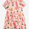 Mini Rodini Girls Parrot Print Dress In Pink -Monna Clothing Shop MINA4020 PINK 1