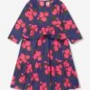 Mini Rodini Girls Rose Frill Dress In Blue