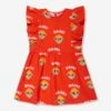 Mini Rodini Girls Hike Woven Ruffle Dress In Red -Monna Clothing Shop MINS4086 RED 1