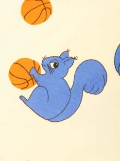 Mini Rodini Girls Squirrels Print Dress In Yellow -Monna Clothing Shop MINS4092 YELLOW 4