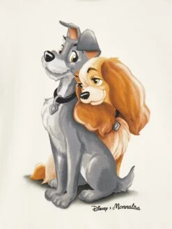 Monnalisa Girls Disney's Lady And The Tramp Dress In Ivory -Monna Clothing Shop MLSA4005 IVORY 3