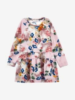 Monnalisa Girls Baroque Roses Jersey Dress In Multicolour 14 Monnalisa Girls Baroque Roses Jersey Dress In Multicolour -Monna Clothing Shop MLSA4006 MULTICOLOURED 1