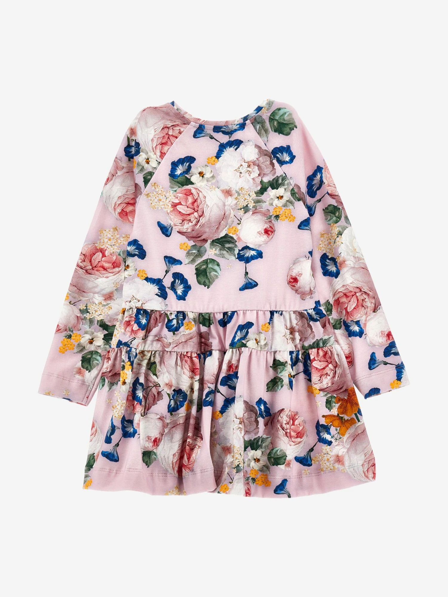 Monnalisa Girls Baroque Roses Jersey Dress In Multicolour 8 Monnalisa Girls Baroque Roses Jersey Dress In Multicolour - Image 6