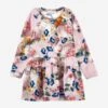 Monnalisa Girls Baroque Roses Jersey Dress In Multicolour 1 Monnalisa Girls Baroque Roses Jersey Dress In Multicolour -Monna Clothing Shop MLSA4006 MULTICOLOURED 1