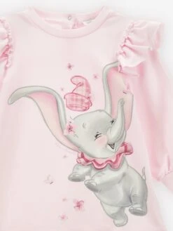 Monnalisa Baby Girls Dumbo Sweater Dress In Pink 13 Monnalisa Baby Girls Dumbo Sweater Dress In Pink -Monna Clothing Shop MLSA4040 PINK 3