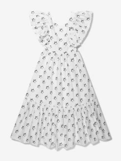 Monnalisa Girls Cotton Star Print Dress